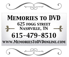 Memories to DVD, 625 Fogg Street, Nashville TN 37203, 615-479-8510